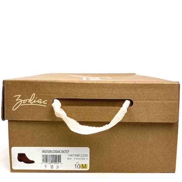 New Zodiac Madison Ankle Bootie, Cognac 10 - Picture 10 of 10